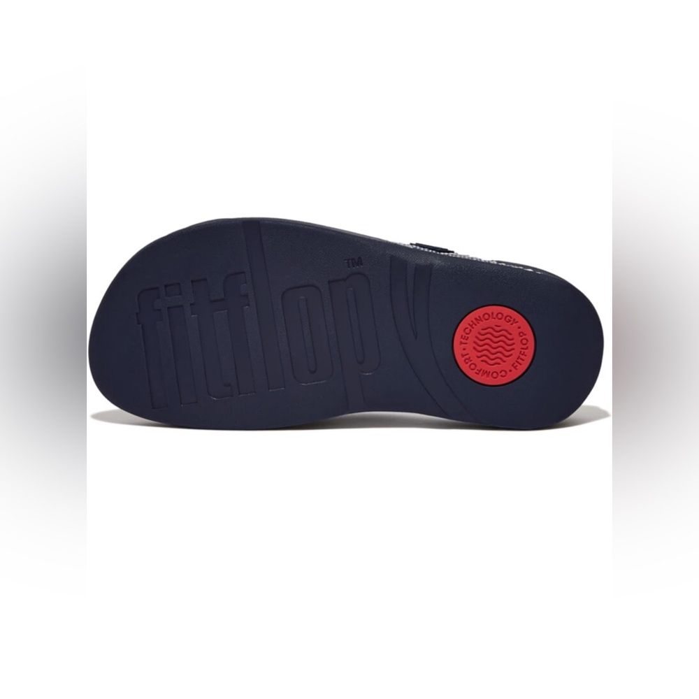 FitFlop Women's Surfa Flip-Flop in Midnight Navy/Tiptoe Grey - Picture 2 of 7